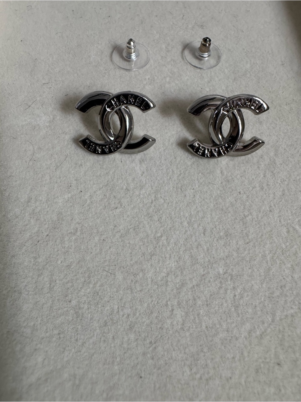 Silver small studs with details